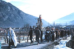 Venaus, festa di S. Biagio e S. Agata, processione